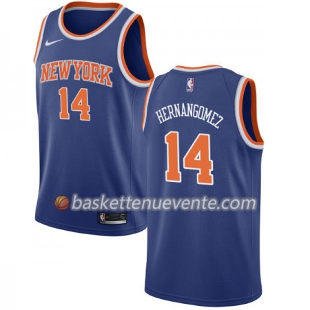 Maillot Basket New York Knicks Willy Hernangomez 14 Nike 2017-18 Bleu Swingman - Homme
